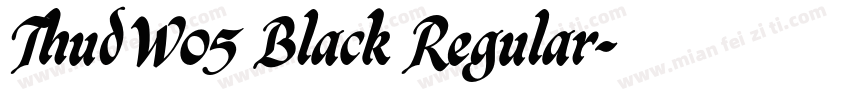 ThudW05 Black Regular字体转换